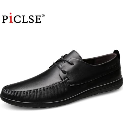 Plus Size 46 Genuine leather Men Shoes Handmade Casual Leather Shoes Men flat shoes Comfortable Moccasins Men Loafers
