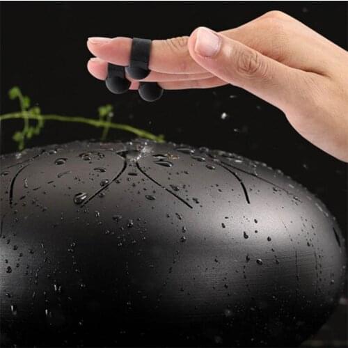 4PCS Silicone Drum Finger Covers Rubber Knocking Playing Percussion Instrument Tap Finger Sleeves Handpan Mallet for Beginners