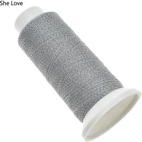 Chzimade 1000m Polyester Reflective Sewing Thread Line Embroidery Spool Safety Garment
