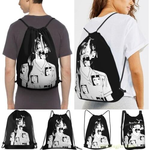 Unisex Drawstring Bags Shintaro Kago(2) Women Drawstring Backpacks Men Outdoor Travel Backpacks Training Fitness Bag