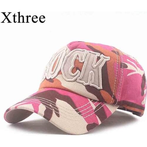Xthree New Spring Cotton Camouflage Baseball Caps For Men Casual Casquette Snapback Hat Bone Unisex