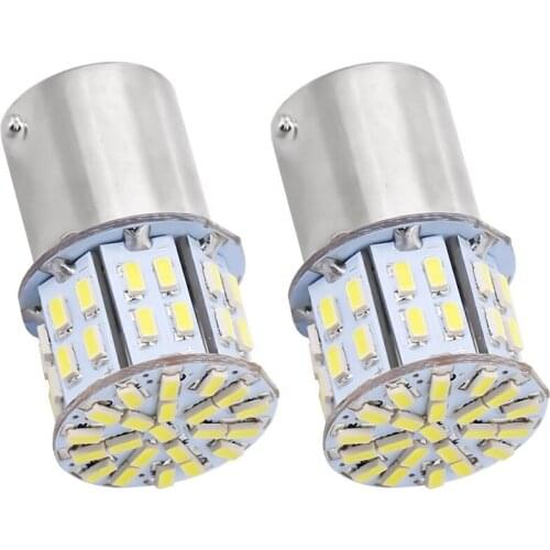 100 pcs / lot 3014 50 smd led S25 1156 Ba15s P21W 1157 Bay15d P21/5w Car LED Lamp Turn Signal Lights 12V 6000K White Brake Bulbs