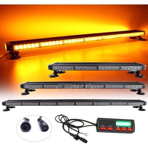 14" to 49" High Power LED Strobe Light Bar Fireman Flashing Police Emergency Warning Flash Car Truck Light bar 12V-24V