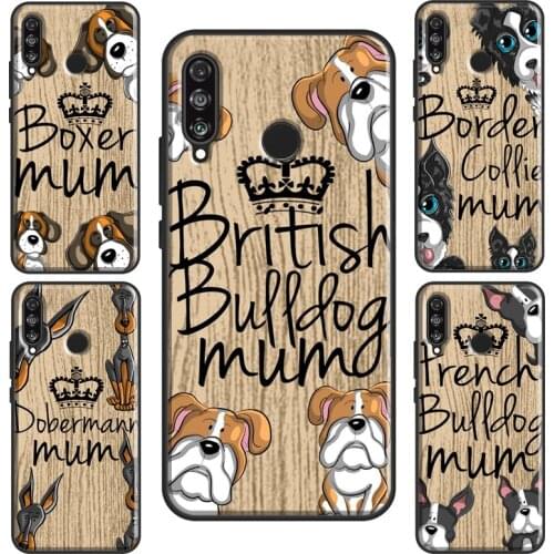 Sprocker Chow Boxer Pug Mum Dog Case For Huawei P30 Pro P40 P20 Mate 20 Lite Nova 5T P Smart 2019 Honor 20 8X 9X 8A 10i
