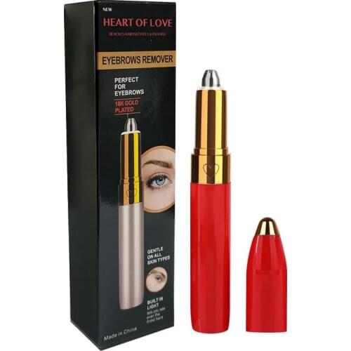 Electric Eyebrow Hair Trimmer Razor Set Eye Brow Fashion Mini Portable Eyebrow Trimmer with best price and quality in stock