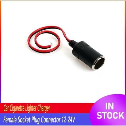 12v 24V Max.360W Female Car Cigarette Lighter Charger cable Female Socket Plug Connector Adapter Auto Replacement Parts