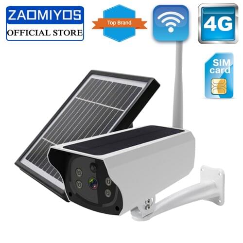 GODOOROS 4G LTE FDD GSM Camera Outdoor Waterproof 1080P Wireless Solar Power Battery Camera Security Surveillance IP CCTV Camera