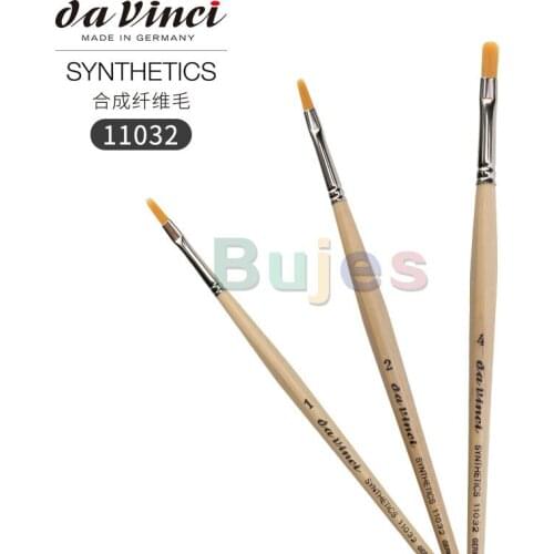 Da vinci 11032 series paint brush, Synthetic fiber, softer and more elastic,semicircular head,for surface coloring, edge drawing