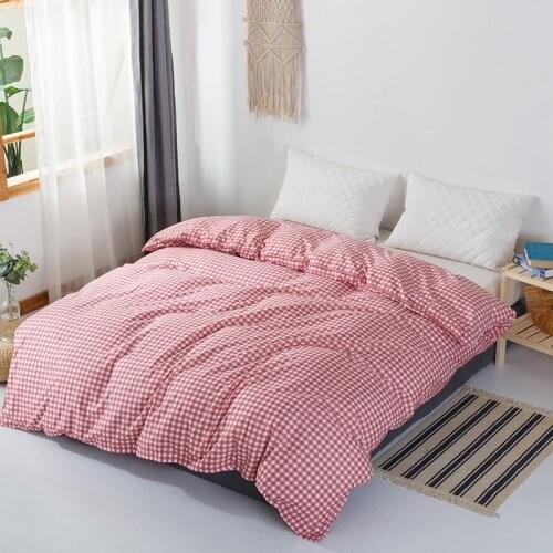 Classic Solid Duvet Cover Quilt Covers Comforter Case Blanket Cases Bedding Set Full 200x230cm Size Pink Bed Linen Home Textile