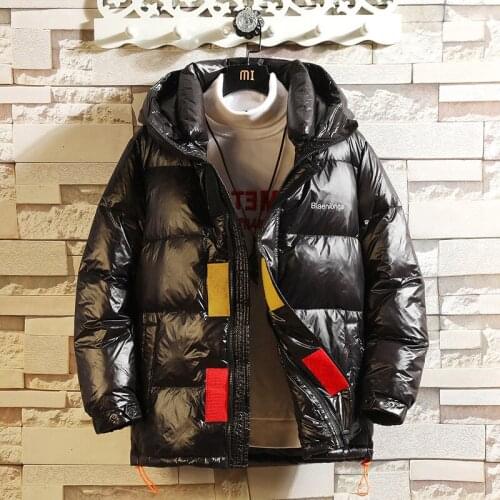 2019 New Winter New Mens White Duck Down Jacket Fashion Casual Windproof Cold Resistant Thick Hooded Coat Male Brand Clothes