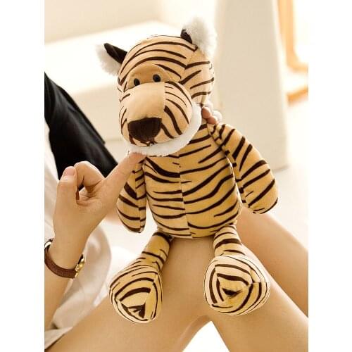 Lovely tiger plush toy jungle animal tiger 35cm soft doll kids toy birthday gift b1837