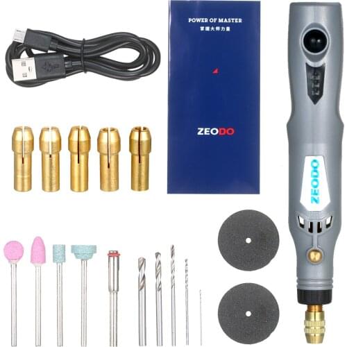Multifunctional Mini Handheld Electric Grinder Set 6000-15000rpm Power Rotary Tool Kit Rechargeable 3 in 1 Polisher Driller