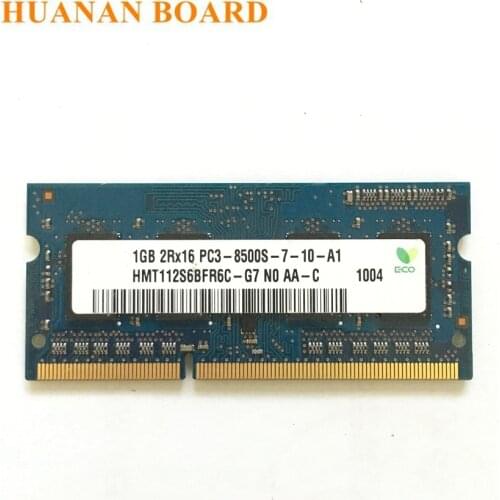 1GB PC3-8500S DDR3 1066Mhz 1gb Laptop Memory 1G pc3 8500S 1066 MHZ Notebook Module SODIMM RAM Hynix chipset