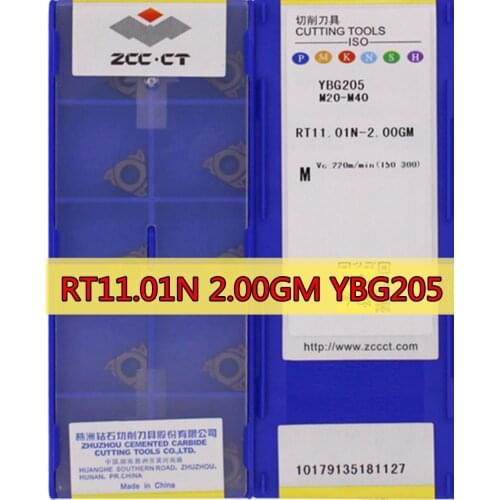 RT11.01N 2.00GM YBG205 = 11IR 2.0ISO 100% original Zcc.ct Carbide insert Processing: stainless steel
