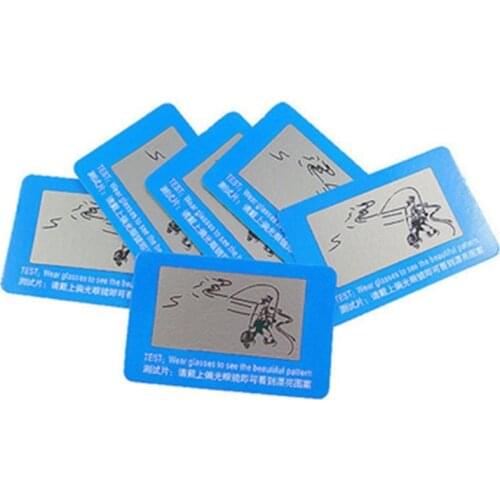 Durable Polarised Sunglasses Lens Shades Glasses Tester Testing Card Check Funny