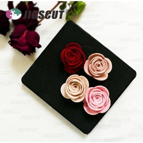 Spiral flower scrapbooking die cutter fabric felt cutting 15.8mm thick 5.5*6inch SMR-FL0033