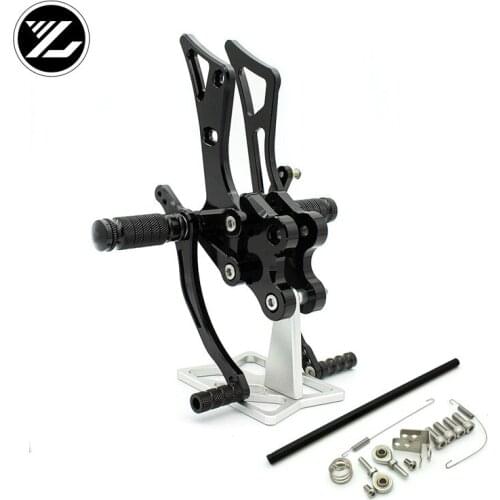 CNC Verstelbare Rearsets Achter Set Motorfiets Footrest Moto Pedaal pedal For Yamaha FZ1 FZ8 FZ-8 2001-2005 2002 2003 2004