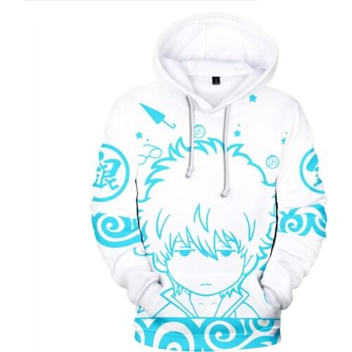 3D Anime Gintama /Silver Soul Sakata Gintoki Hoodie Men/women Kpop Sweatshirt Autumn Winter Hoodies Sweatshirts Gintama