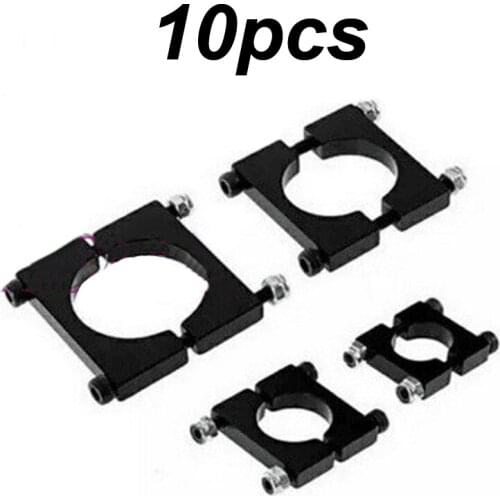 TZYDCP 10 pcs Aluminum alloy 10mm 12mm 16mm 20mm 22mm 25mm 30 tube clamp mm Carbon tube Clip for UAV Drone plant