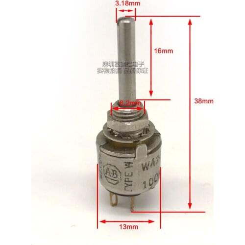 [VK] American MILWAUKEE WIS RV6NAYSA104A CLARO 100K conductive plastic single coil potentiometer SWITCH