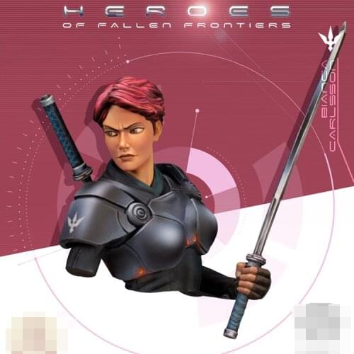 1/12 BIANCA CARLSSON, Mechanical warrior, Resin Model figure Bust GK, Unassembled and unpainted kit