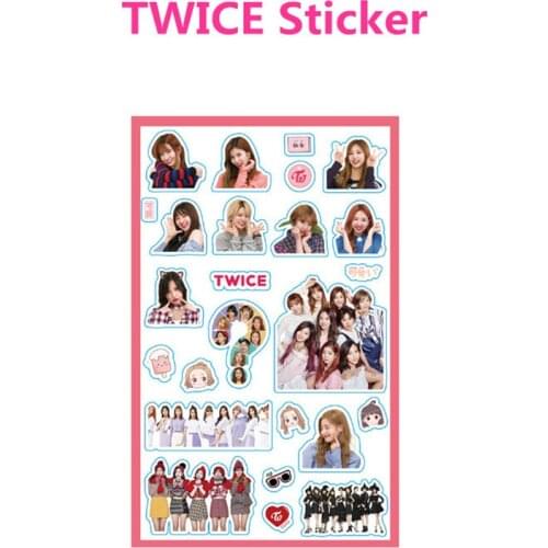 1 Pcs Kpop TWICE Creative New Transparent Stickers DIY Album Scrapbooking Decoration Gift Paper Stickers Love Letters Stickers