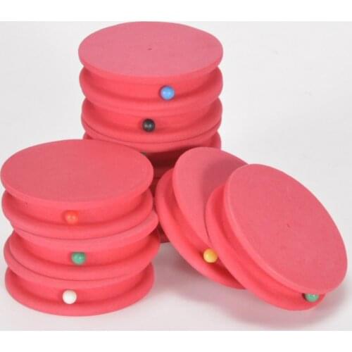 10Pcs/Set 8x6.5x6.5cm RandomColor EVA FoamFishing Line Spool Bobbin Winding Board Round Coil Organizer Accessory For Sea Fishing