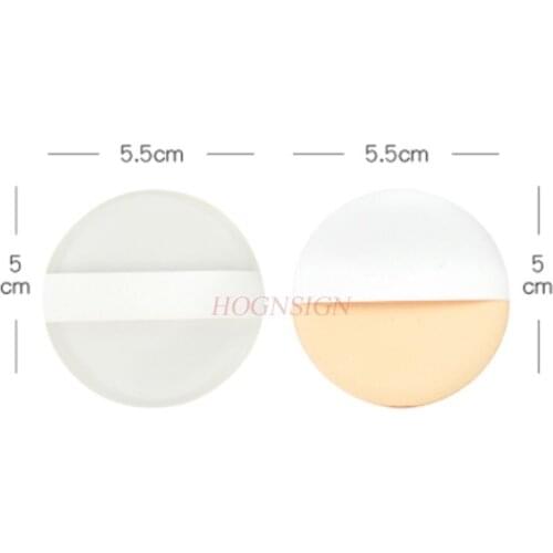 2 Pcs Bb Cream Air Cushion Puff Round Transparent Silicone Puff Cotton Sponge Wet And Dry Sale
