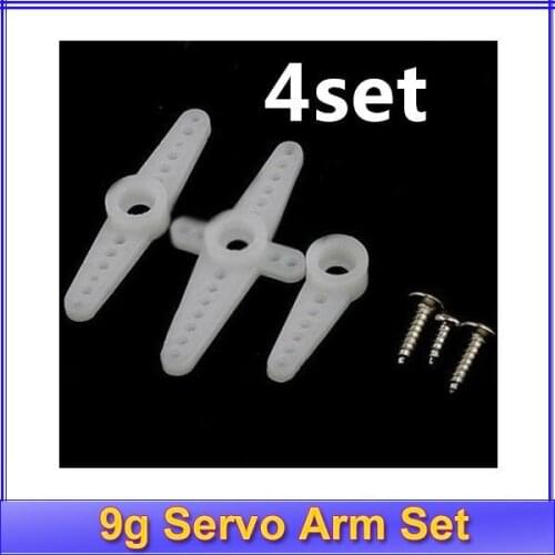 4set/bag RC Micro Servo 9g arm part For Arduino Aeromodelismo Align Trex 450 Airplane Helicopters Accessories Servo Accessories