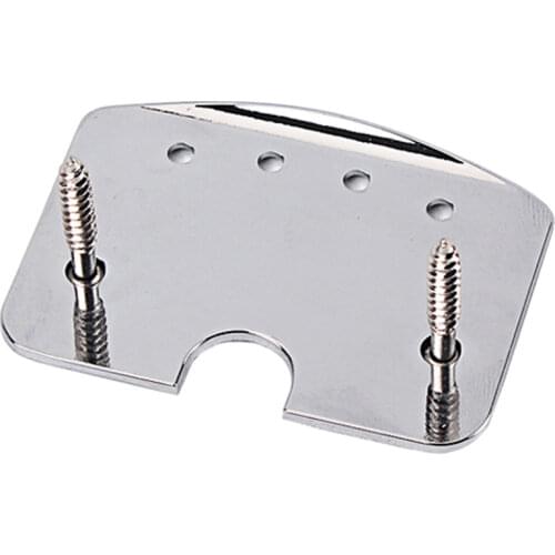 Cigar Box Guitar 4-String Brass Hinge Tailpiece with Screws & Guide