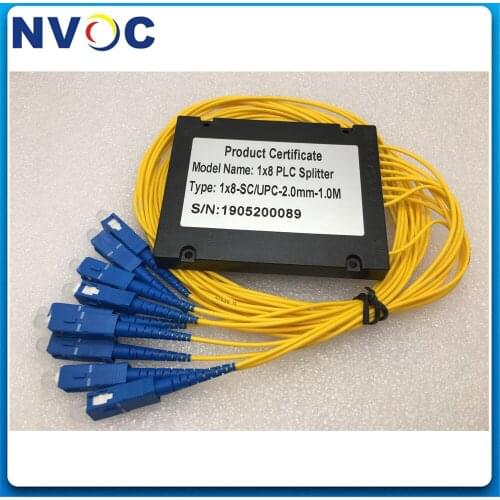 5pcs/Lot,GEPON 1x2 1x4 1x8 1x16 1x64 PLC ABS Box Splitter Module 2mm 1M SC ST LC FC/UPC Fiber Optical PLC ABS Splitter