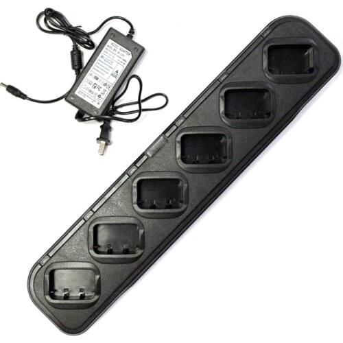 ANYSECU 6in1 Charger Desktop for Baofeng UV-5R UV-82 BF-888S Portable Ham CB Radio Handheld Transceiver