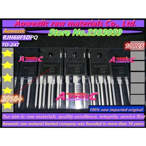 Aoweziic 2018+ 100% new imported original RJH60F5DPQ RJH60F5 TO-247 IGBT tube 80A 600V