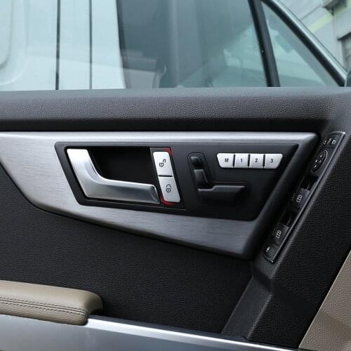 Car Styling Door Unlock Buttons Sequins Decoration Covers Stickers Trim for Mercedes Benz C E Class W204 W212 Auto Accessories
