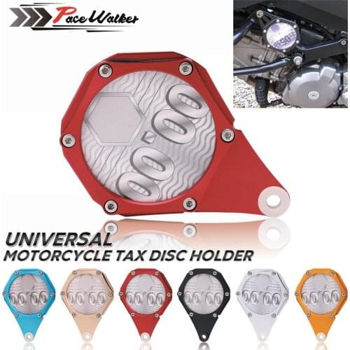 Free Shipping CNC Scooters Quad Bikes Mopeds ATV Motorcycle Motorbike Tax Disc Plate Holder New