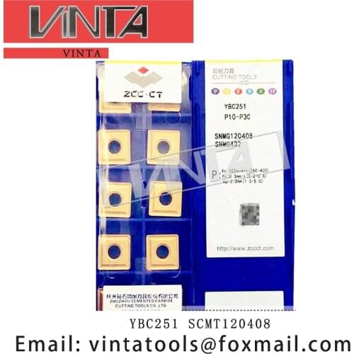 Free shipping high quality YBC251 SCMT120408 cnc carbide turning inserts cutting blade tools