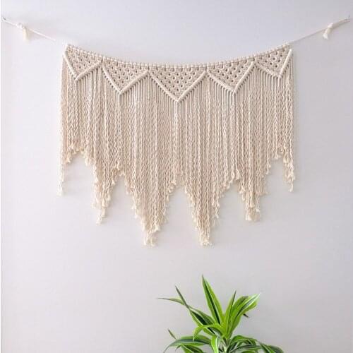 Bohemia Room Decoration 2020 New Tapestry Handmade Macrame Wedding Accessories Cotton Ornaments arazzo da parete T18
