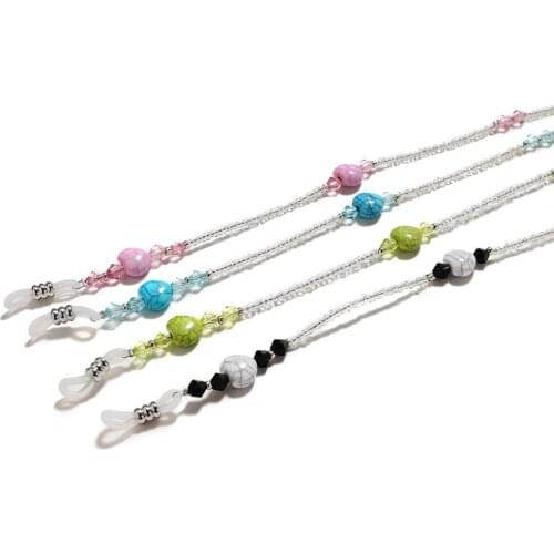 Glasses Chains Beaded Anti-slip Reading Sunglasses Chain Cord Rope Holder Eyewear Spectacle Strap Retainer Accessories