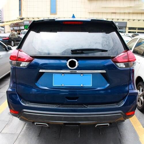 For Nissan Rogue X-Trail 2014-2020 Colorful Rear Boot Trunk Lid Middle Spoiler Wing Back Boot Lip Cover Car Styling