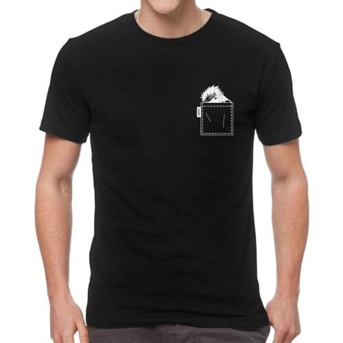 Gojo Satoru Jujutsu Kaisen T Shirt for Men Cotton Printed T-shirts Fashion Tshirt Short Sleeve Anime Manga Tees Tops