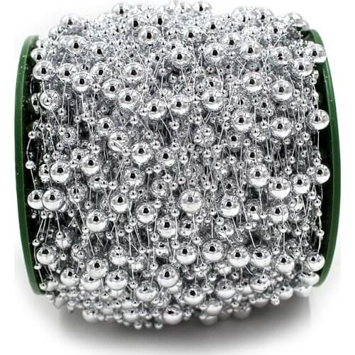 10 M Fishing Line Artificial Pearls Beads Chain Garland Flowers DIY Wedding Party Decoration Products Supply