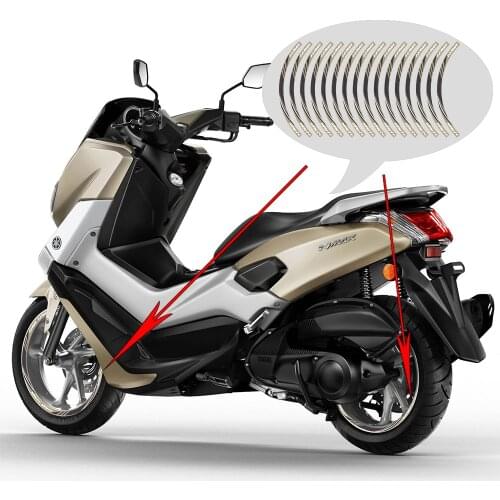 KODASKIN 2D Printing Wheel Rim Emblem Sticker Decal for Yamaha NMAX NMAX125 NMAX155