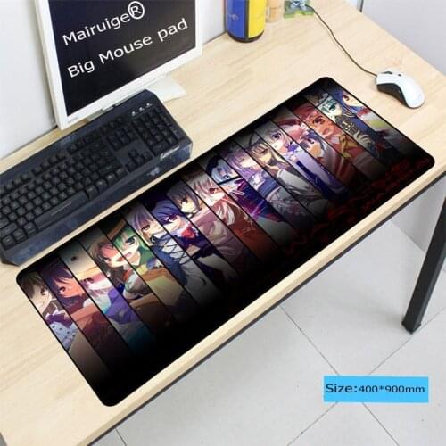 Mairuige 900*400*3MM Touhou Japanese Animation Keyboard Gaming Speed MousePads Large Gaming MousePad Lock edge MouseMat As