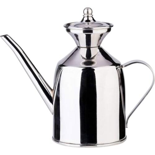 Stainless Steel Olive Oil Can Dispenser Pot Canister Silver Color 200 Mlkitchen Tools Food Jar Cruets Utensil Storage