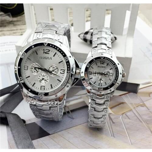 2021 New Mens Watch Steel Band Quartz Watch Retro Couple Watch Non-mechanical Watch Ladies Leisure Fashion Watches