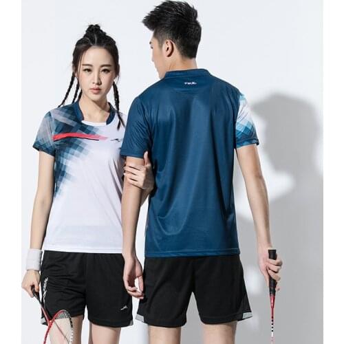 New Quick Dry Badminton wear sets Men/Women , sports badminton clothes , Tennis clothes , Tennis shirts + shorts 2616