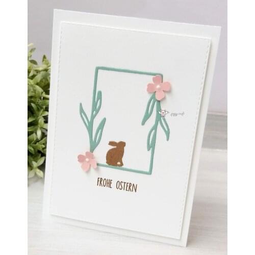 New Leaf rectangular frame metal Cutting Dies Stencils DIY Scrapbooking Paper/photo Cards Embossing Dies