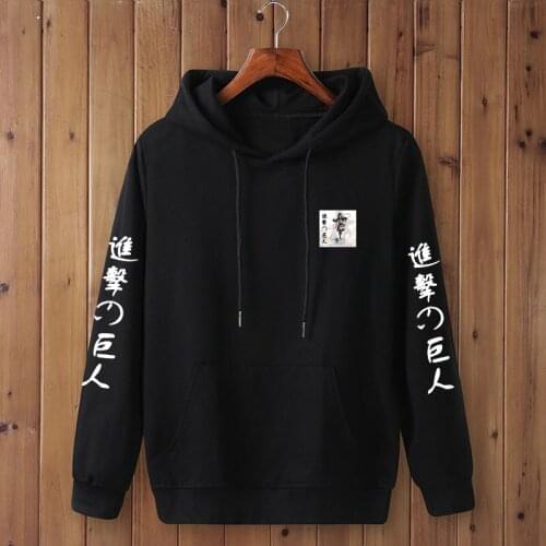 2021 fall/winter casual hoodie 100% cotton cartoon attack giant print plus size best-selling mens sweatshirt Y2K all cotton