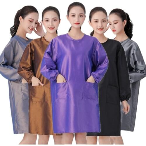 Hairdresser Professional Haircut Overalls Barber Non-Sticky Hair Hairdressing Smock Apron Pet Shop Waterproof Work Clothes Gown