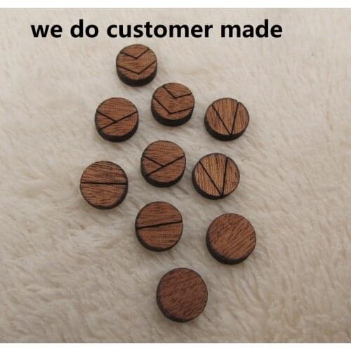 Geometric Round Circle WOOD CUT Earrings Studs For Custom Made Hand Painted Earring Jewerly supplier